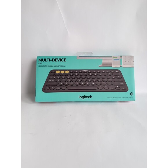 Logitech K380 Multi-Device Wireless Bluetooth Keyboard Android IOS Mac Windows - Picture 1 of 8